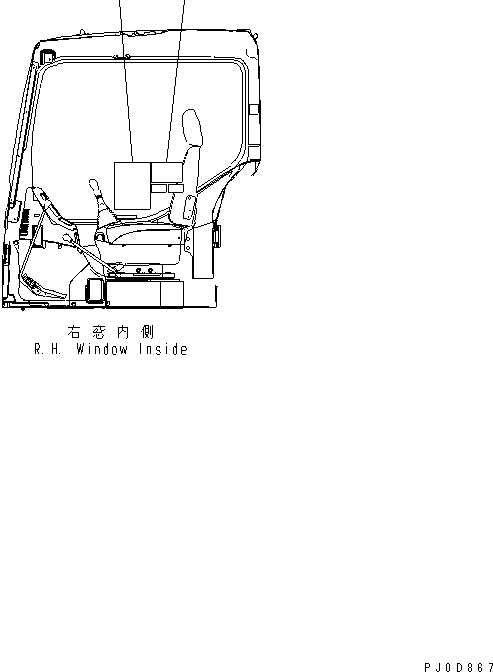 PLATE,OVER LOAD WARNING 22B-00-11440 KOMATSU