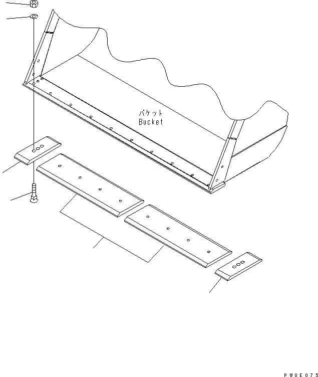 EDGE,CENTER (L=1250MM) 423-T79-2210 KOMATSU