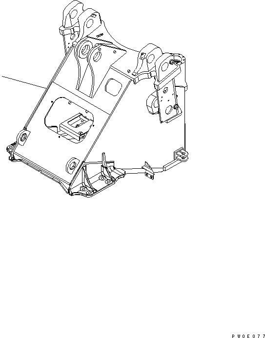 FRAME,FRONT 423-46-31102 KOMATSU