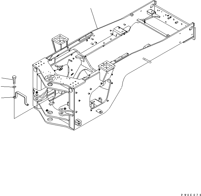 FRAME,REAR (LOGGING AND FORKS) 423-974-3230 KOMATSU