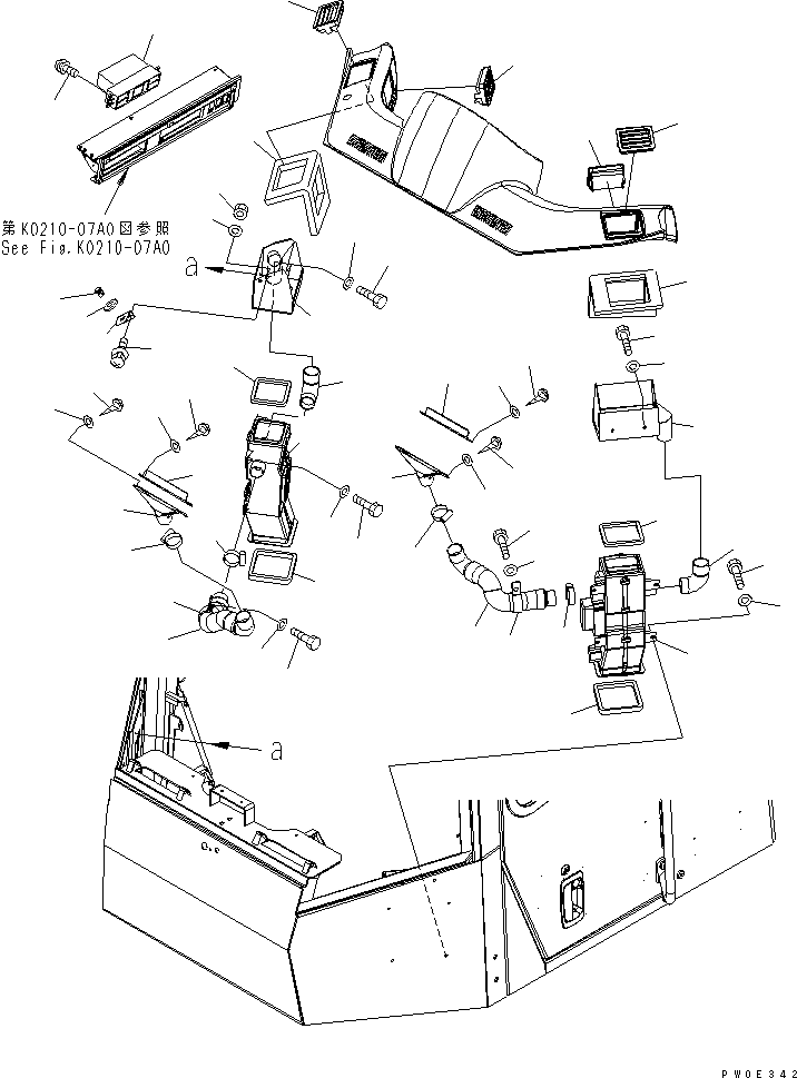 SHEET,L.H. 421-07-33612 KOMATSU