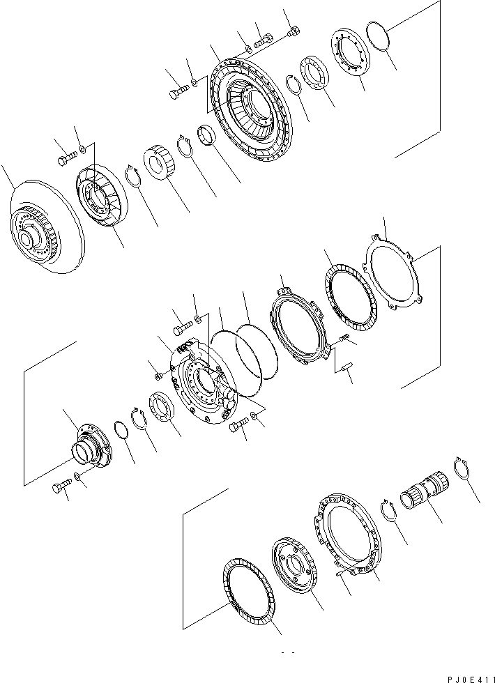 Гидротрансформатор в сборе 17M-13-41001 KOMATSU