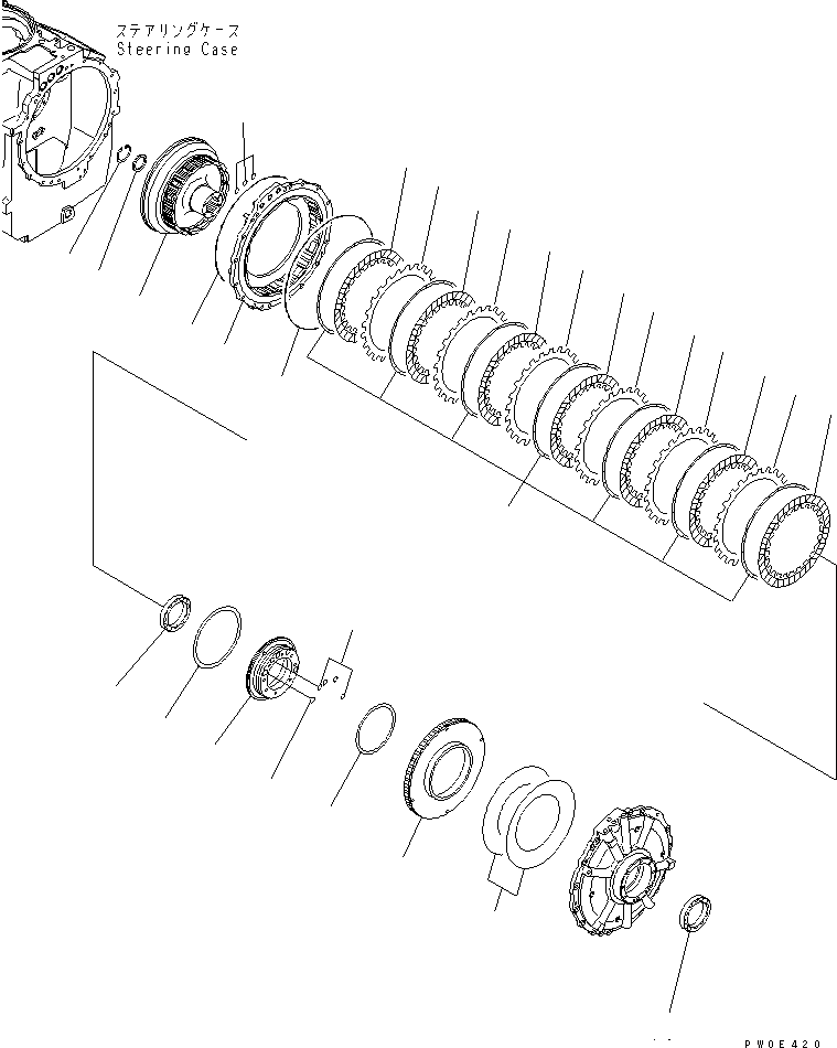 BRAKE ASS'Y 17M-22-00161 KOMATSU