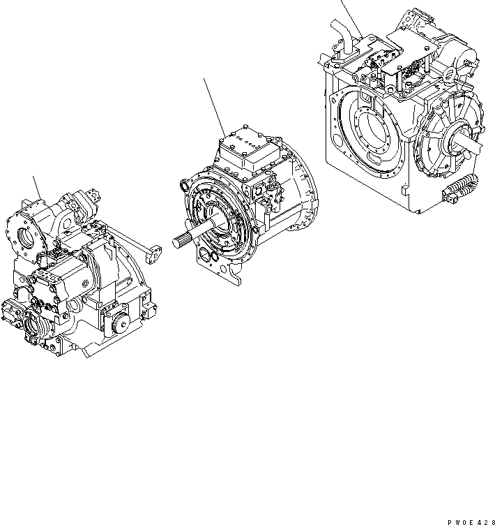 POWER TRAIN ASS'Y 17M-22-40000 KOMATSU