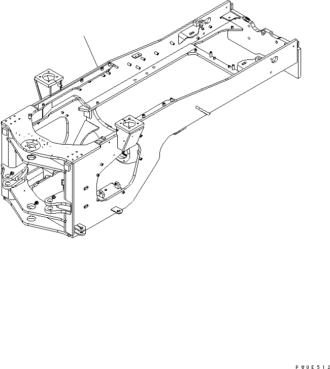 Задняя рама 421-968-3130 KOMATSU