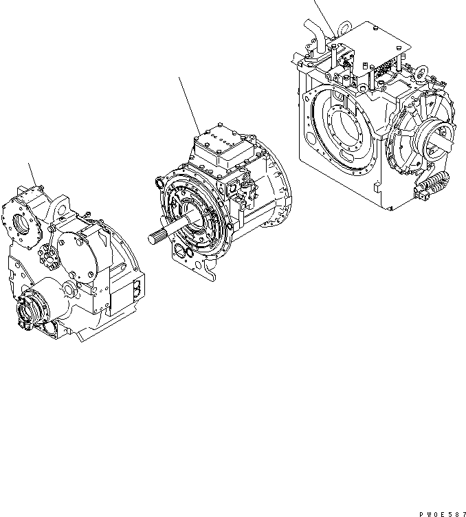 POWER TRAIN ASS'Y 17M-22-50000 KOMATSU