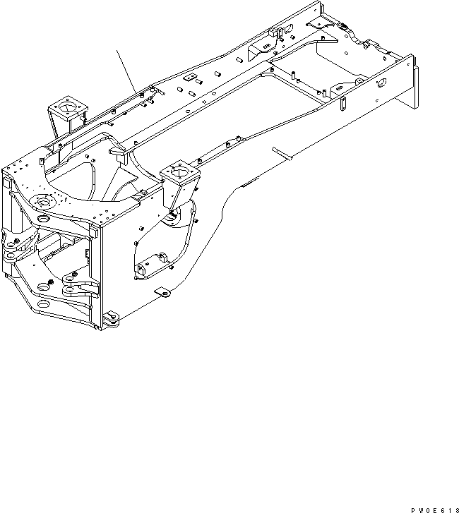 Задняя рама 421-54-34951 KOMATSU
