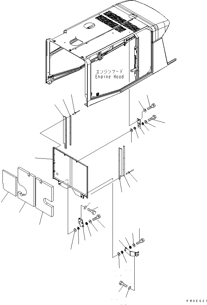 SHEET,R.H. 421-Z84-3520 KOMATSU