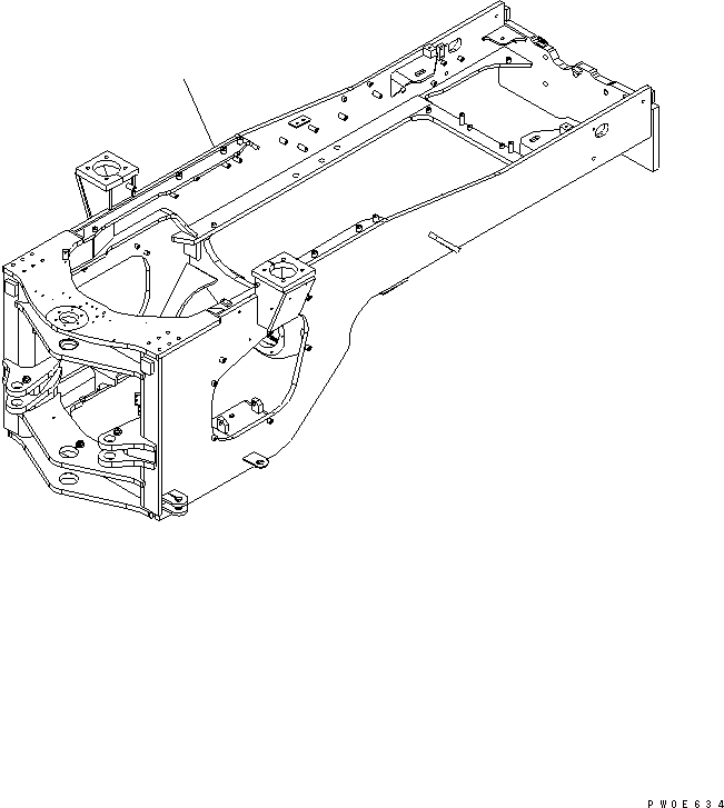 Задняя рама 421-Z90-4532 KOMATSU