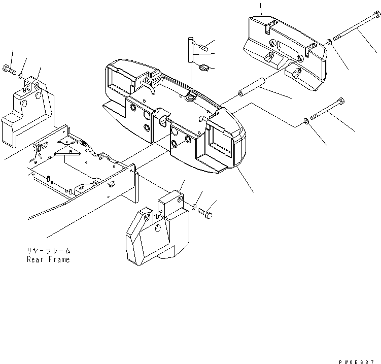 WEIGHT,L.H. 421-974-3110 KOMATSU