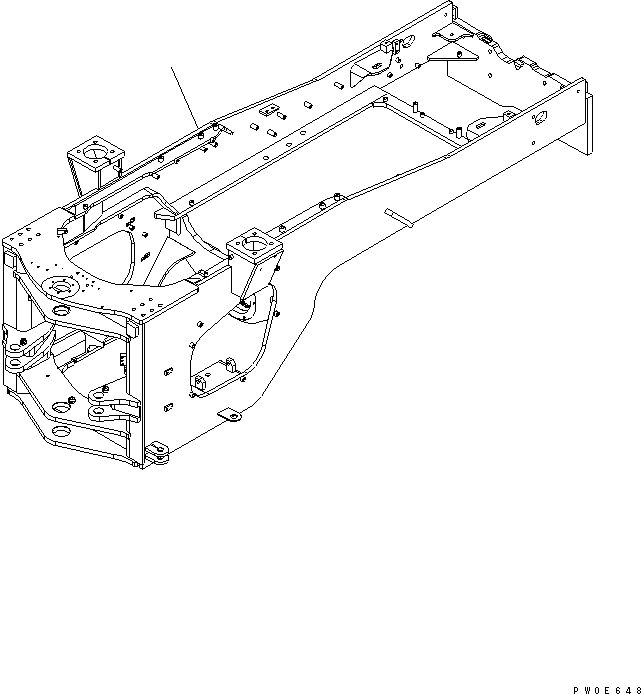 Задняя рама 421-968-3122 KOMATSU