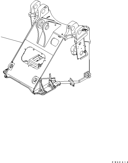 FRAME,FRONT 423-877-3111 KOMATSU