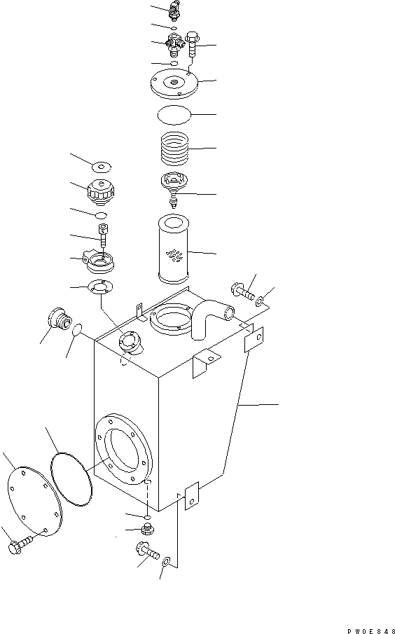 Бак 416-60-25110 KOMATSU