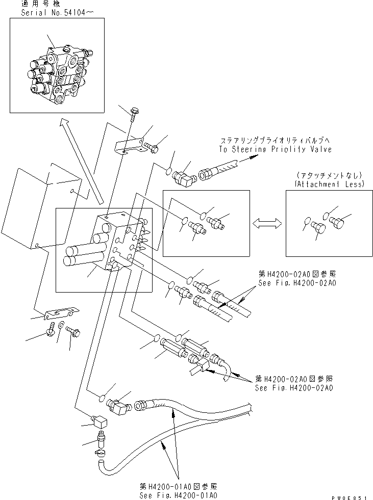 CONTROL VALVE,LOADER (709-83-12200) KOMATSU