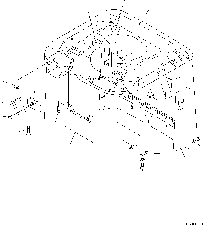 PAD,ROOF 416-926-2320 KOMATSU