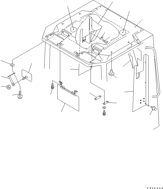 PAD,ROOF 417-926-2670 KOMATSU