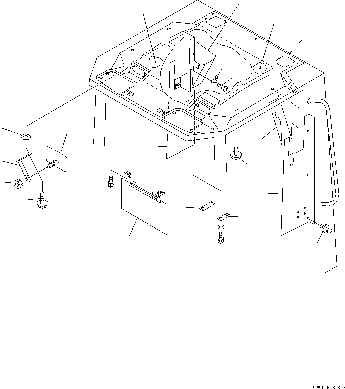 PAD,ROOF 417-926-2680 KOMATSU