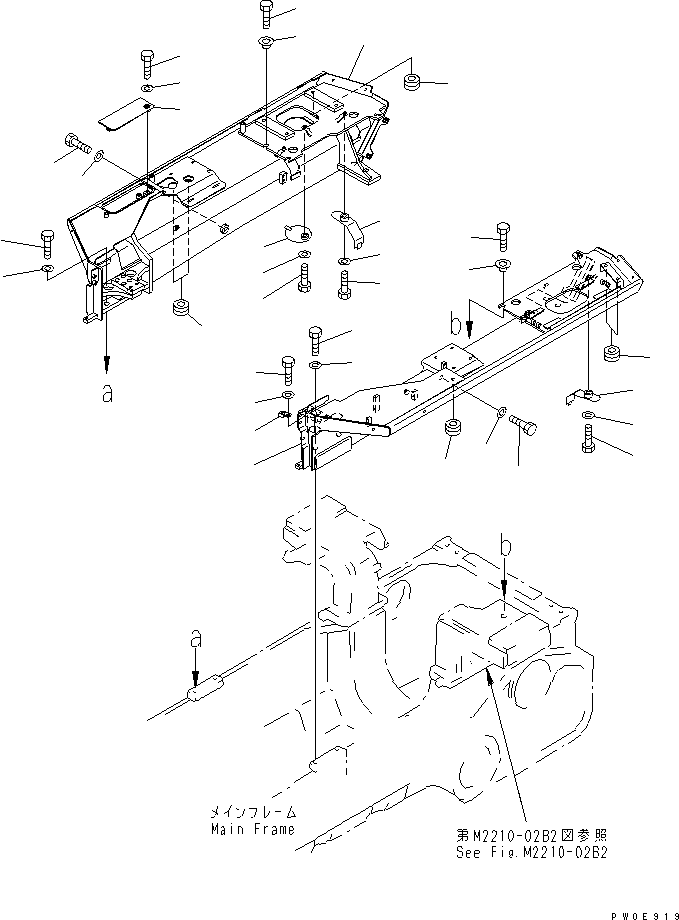 Кронштейн правый 14X-54-25140 KOMATSU