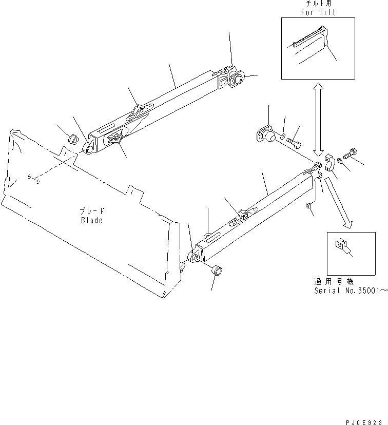 FRAME ASS'Y,R.H. 14Y-71-00142 KOMATSU