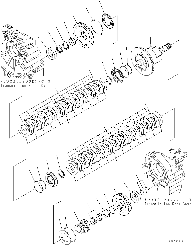 SHAFT AND CYLINDER A 56D-15-12121 KOMATSU