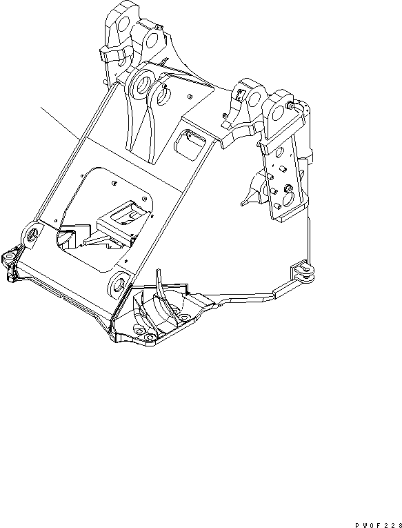 FRAME,FRONT 424-S95-5541 KOMATSU