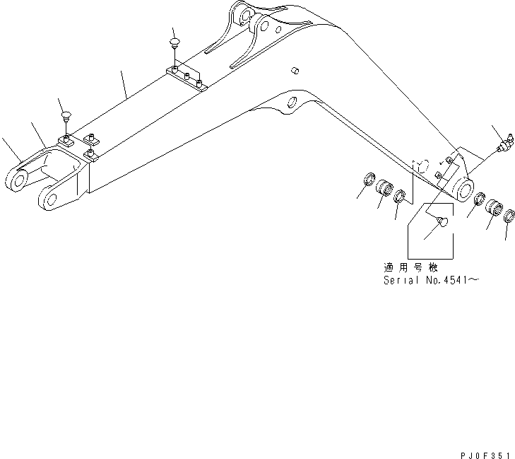 Стрела в сборе 22M-70-00110 KOMATSU