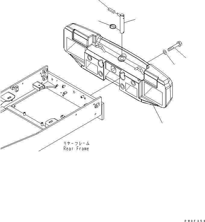 COUNTER WEIGHT 424-46-35113 KOMATSU
