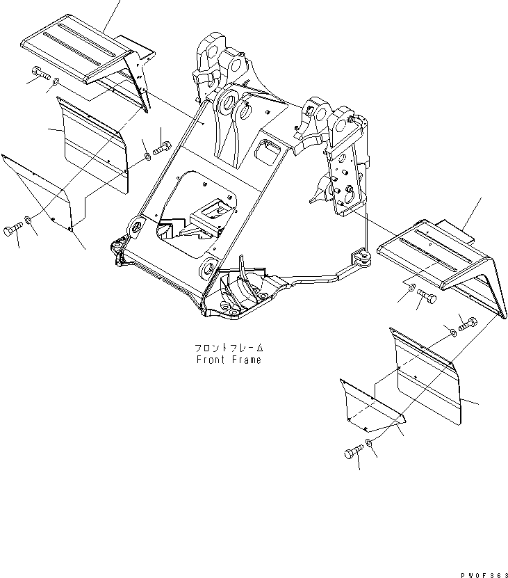 SHEET,R.H. 424-54-34170 KOMATSU