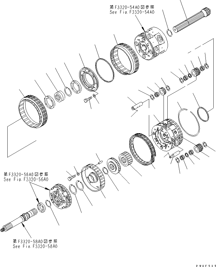 Зубчатый венец 569-15-52631 KOMATSU