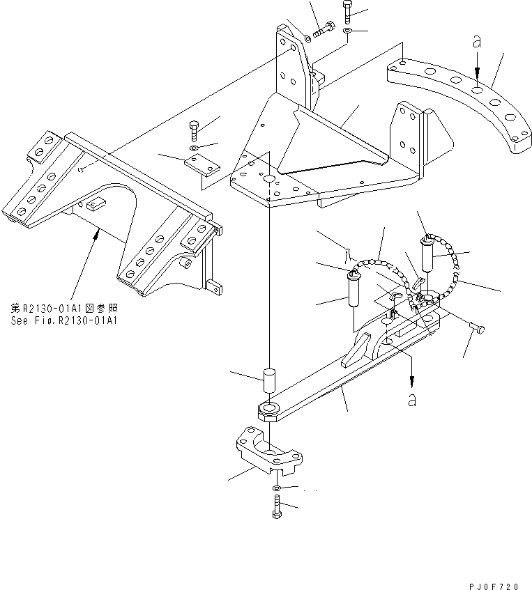DRAWBAR ASS'Y 11Y-69-12100 KOMATSU