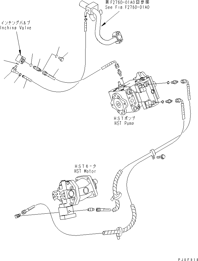 Шланг 415-18-22151 KOMATSU