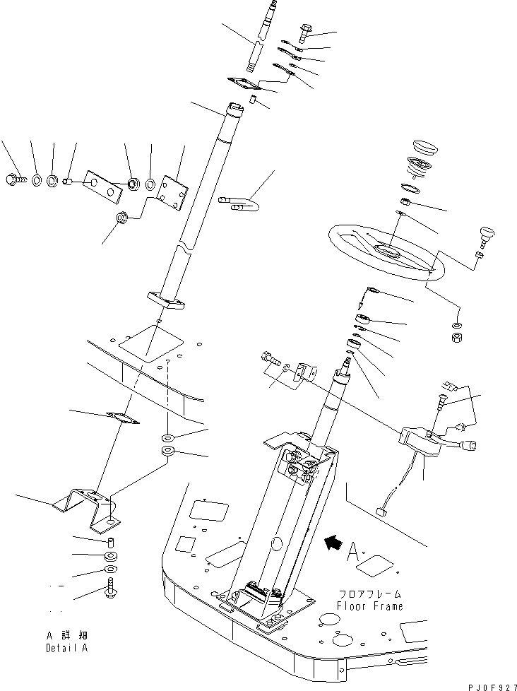 COLUMN ASS'Y 415-40-22122 KOMATSU