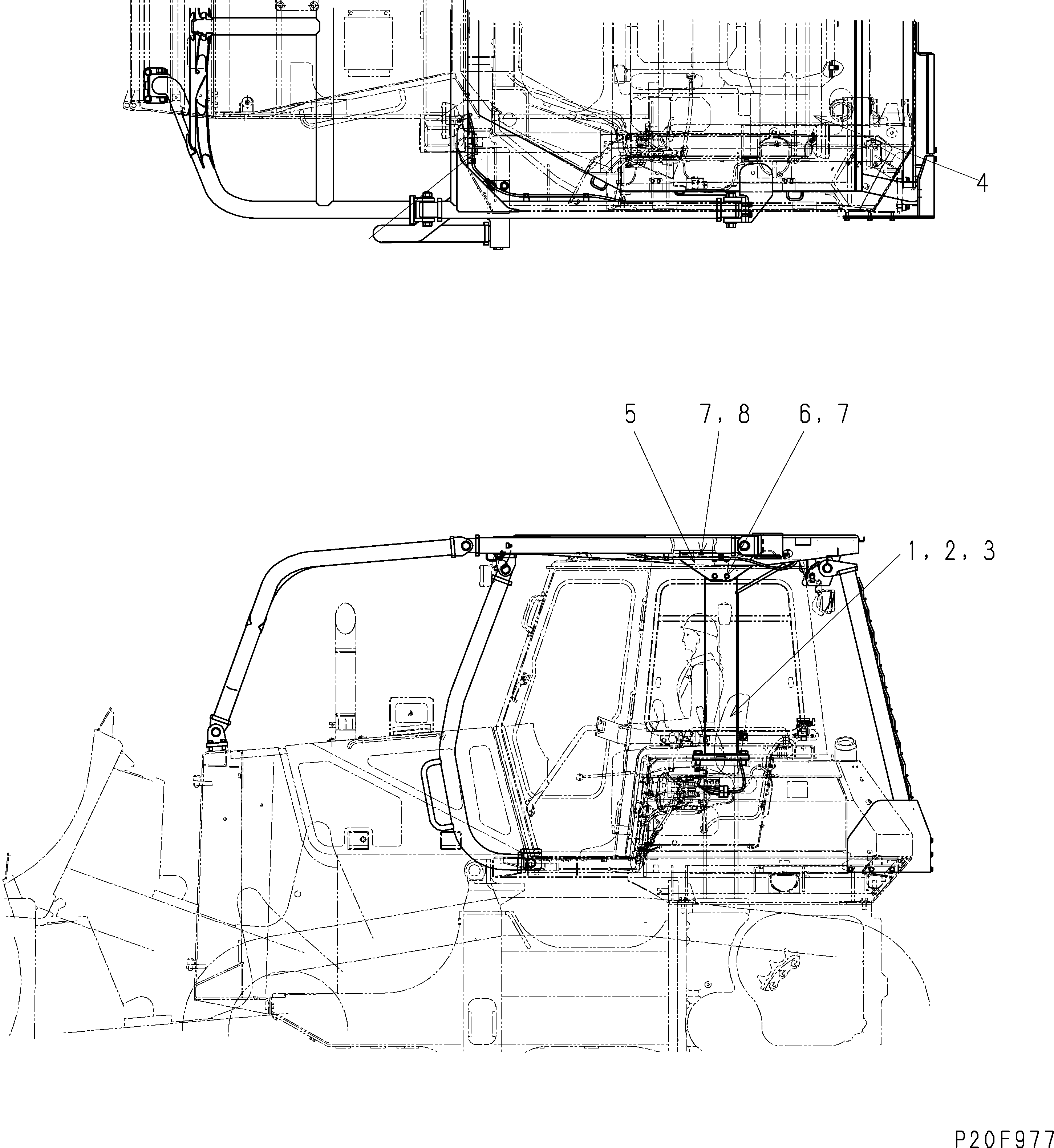 Ограждение 134-X78-1710 KOMATSU
