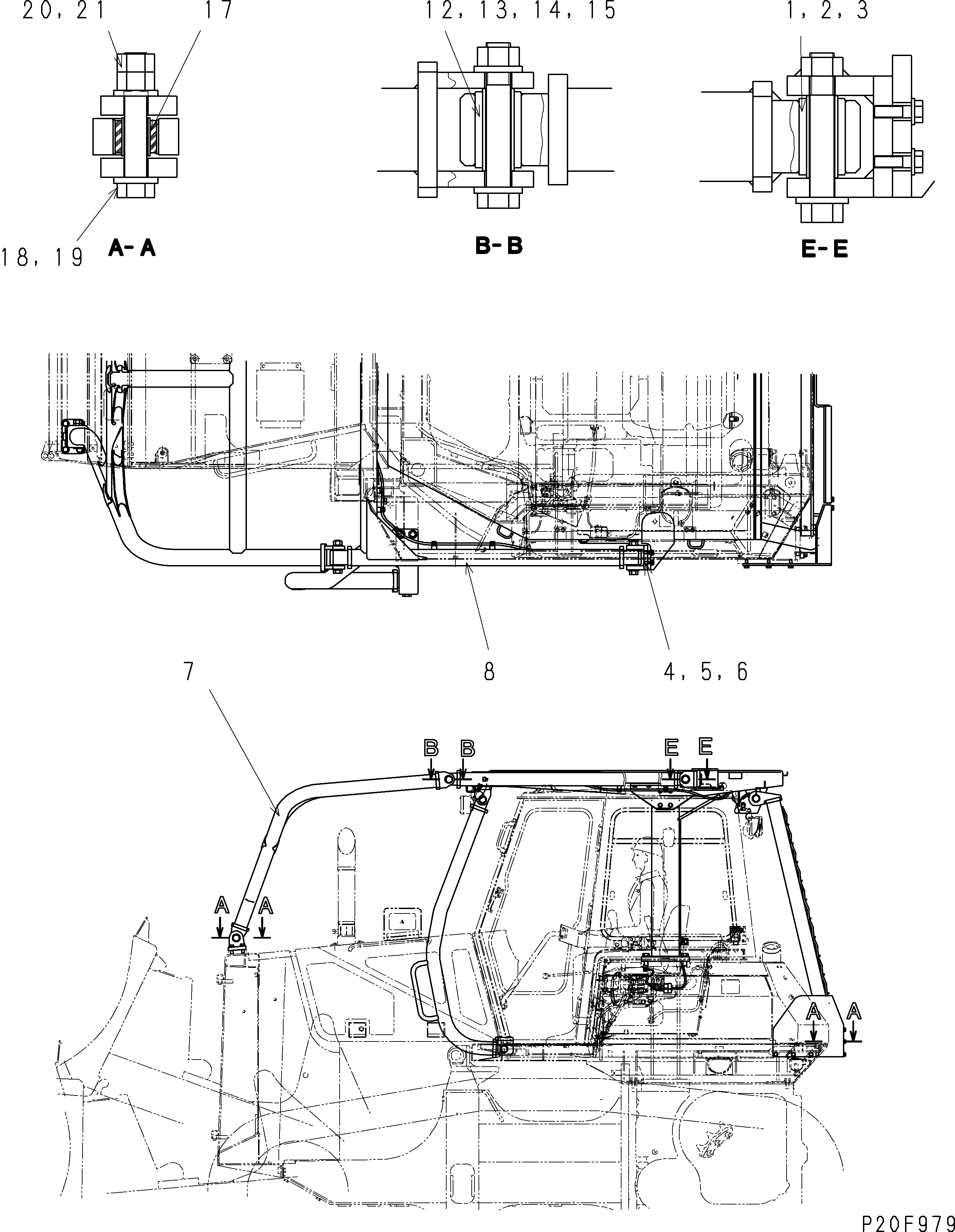 Кронштейн 134-X78-1870 KOMATSU