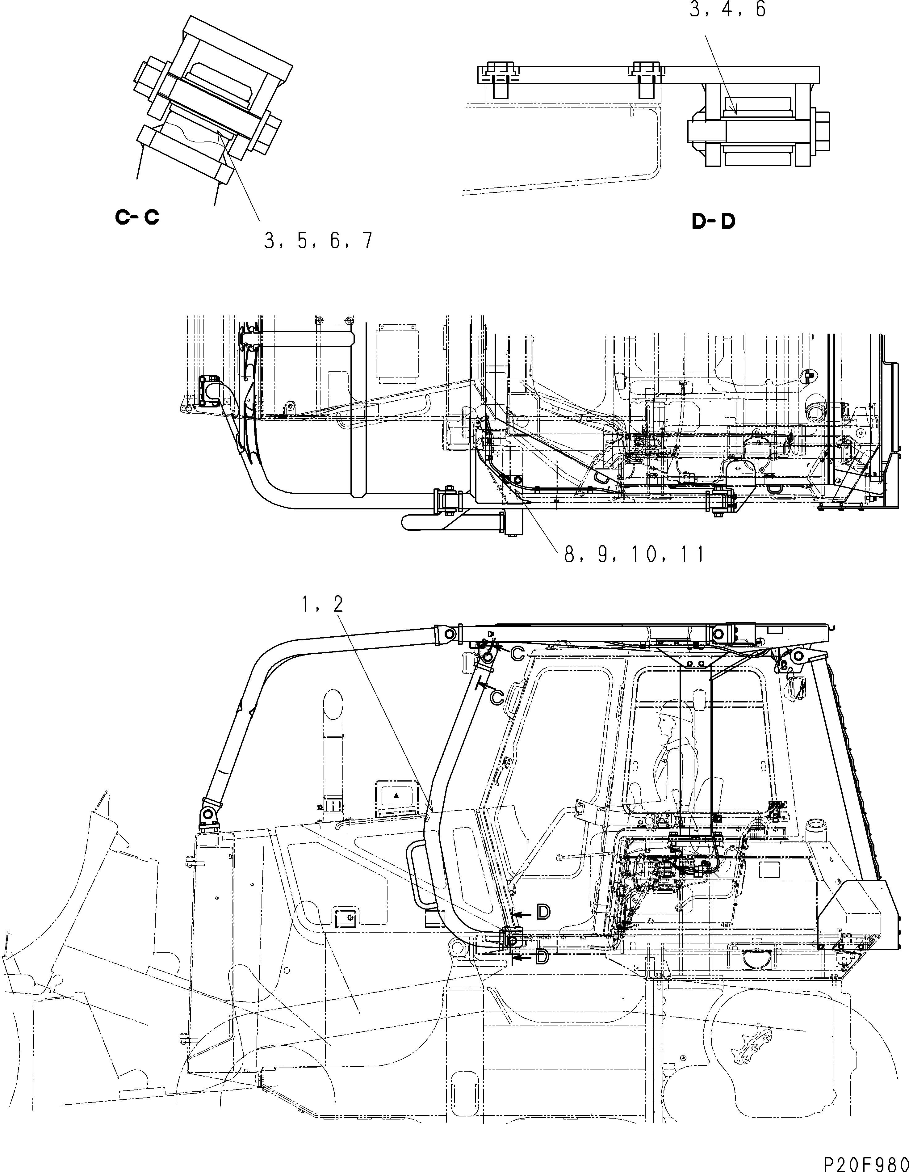 Кронштейн 134-X78-1830 KOMATSU