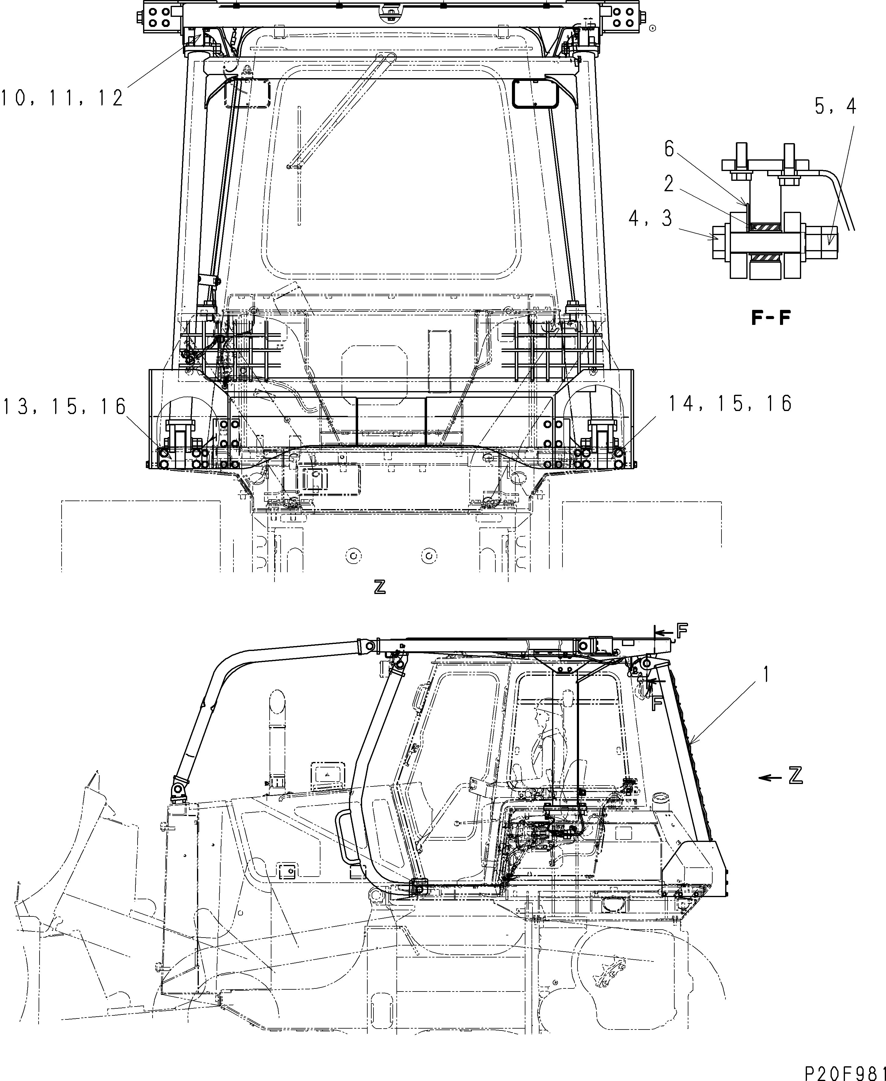 Ограждение 134-X78-1740 KOMATSU