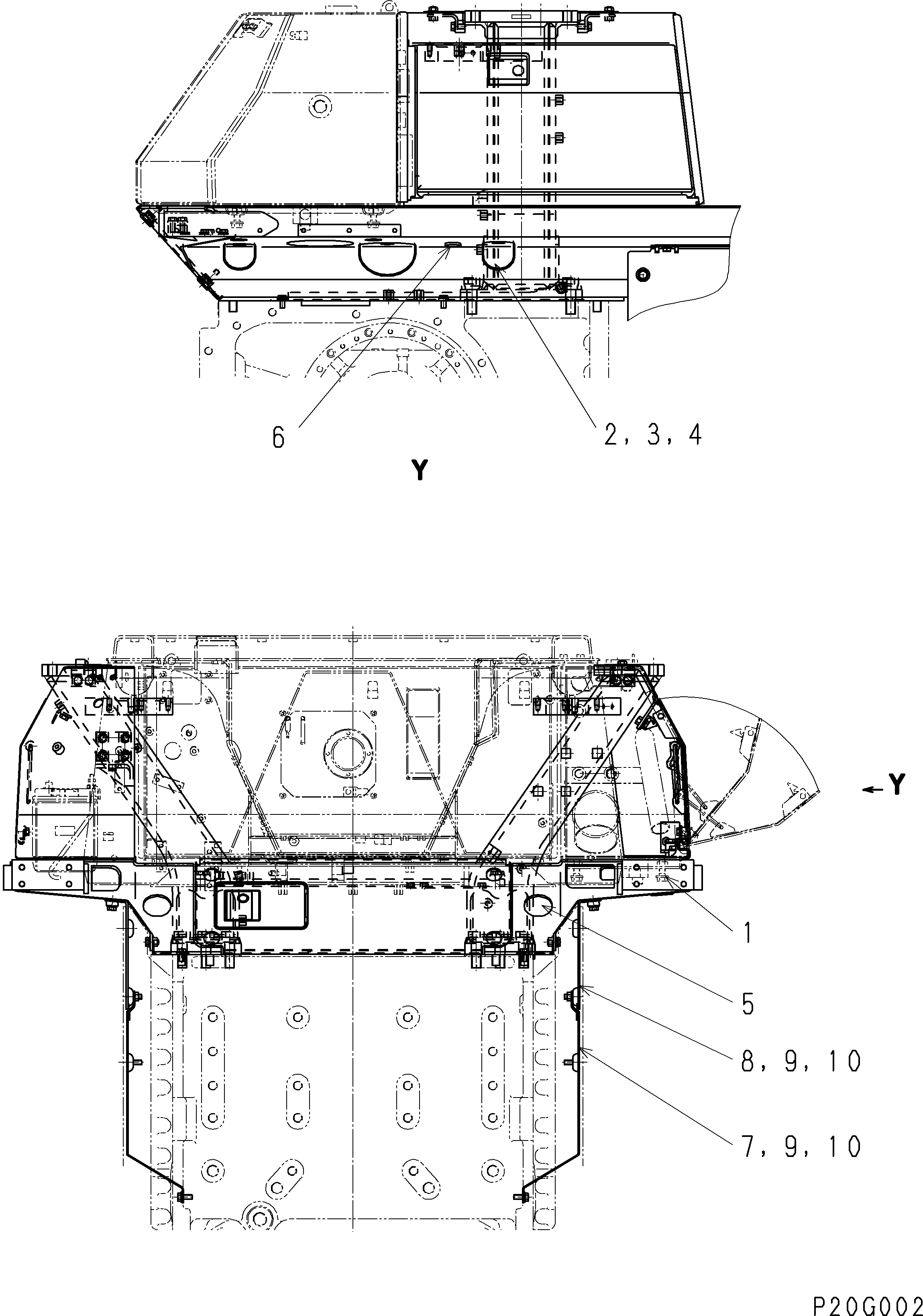Крыло 134-977-1610 KOMATSU