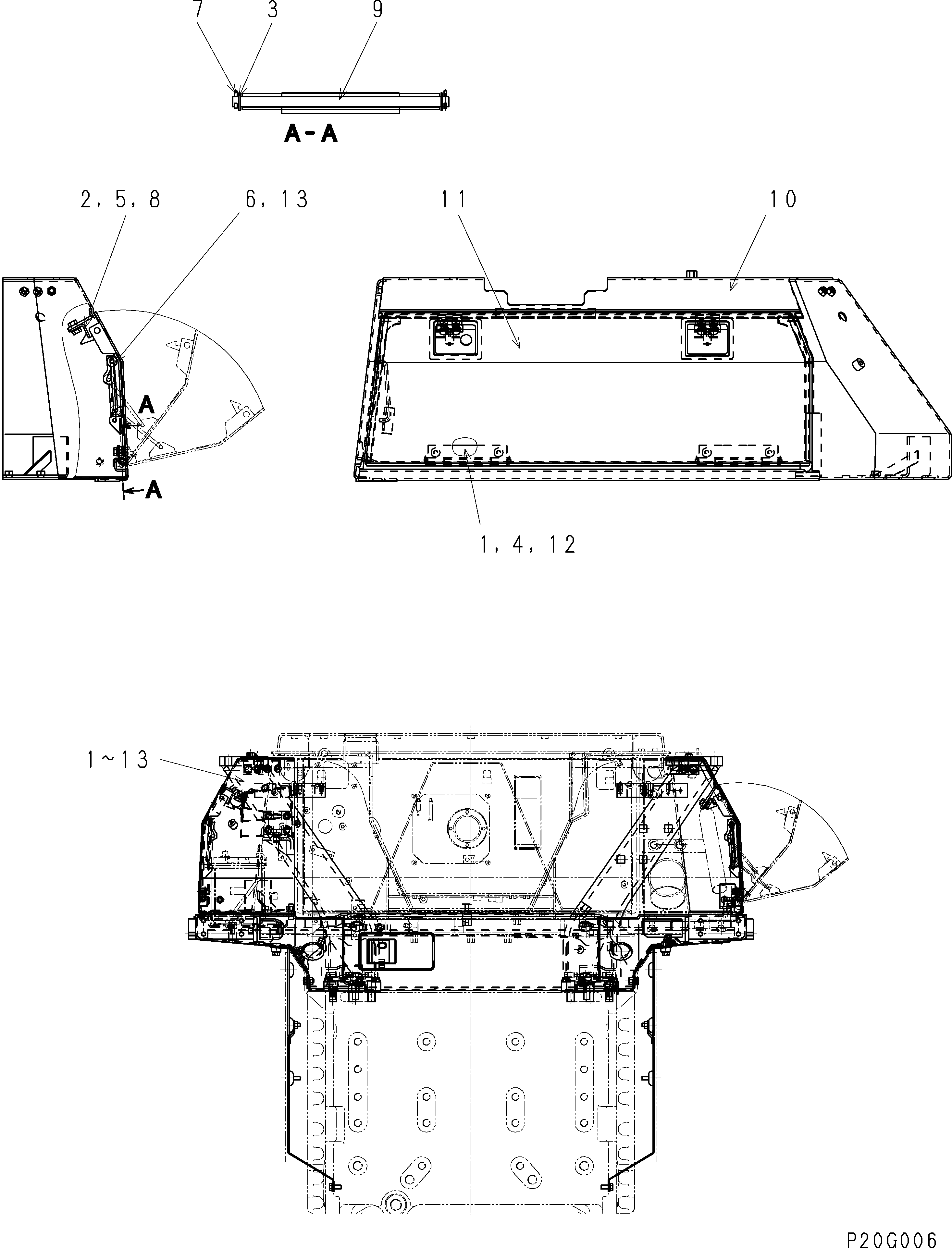 Крышка в сборе 134-54-64600 KOMATSU