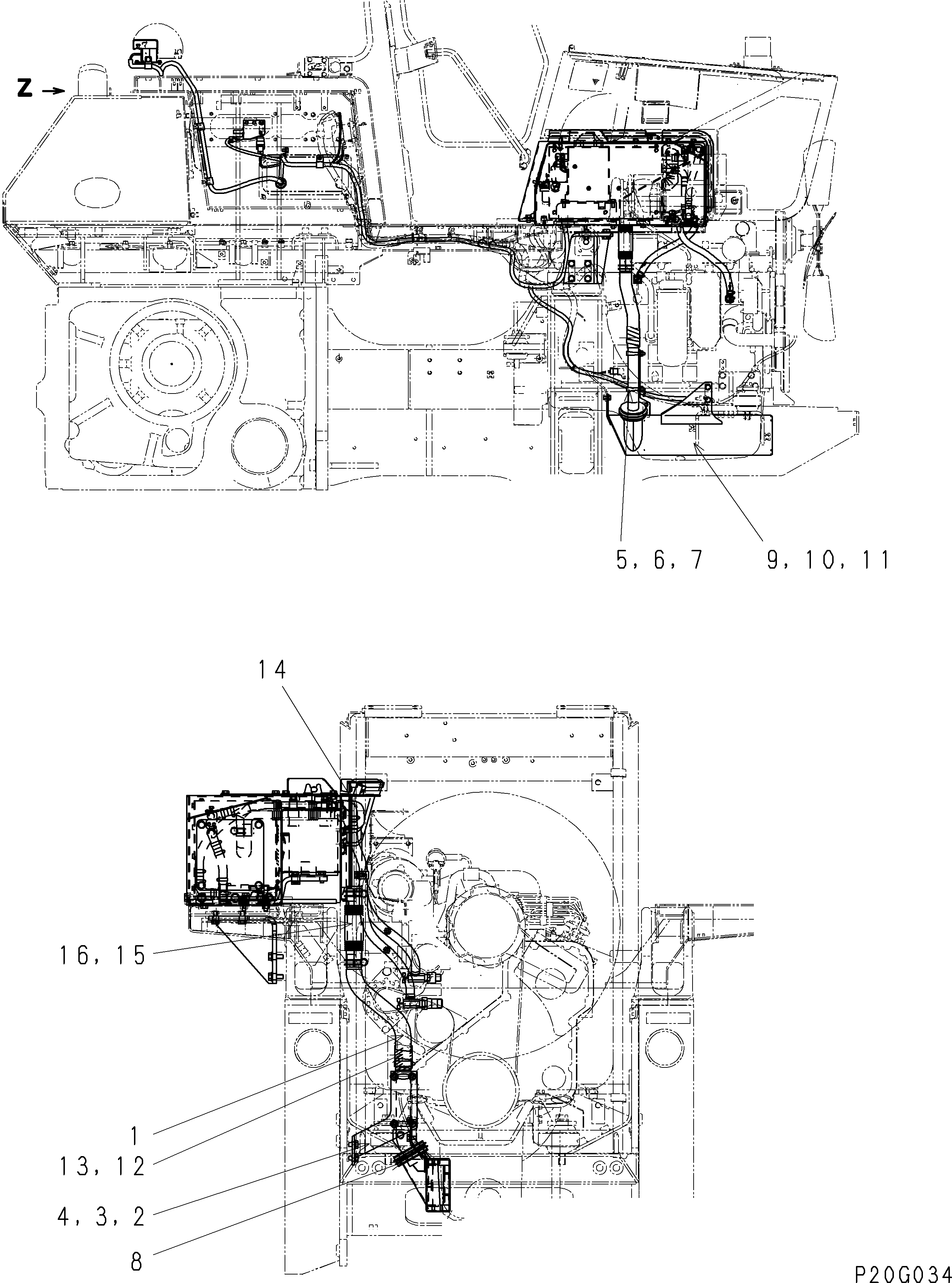 Трубка 134-977-1540 KOMATSU