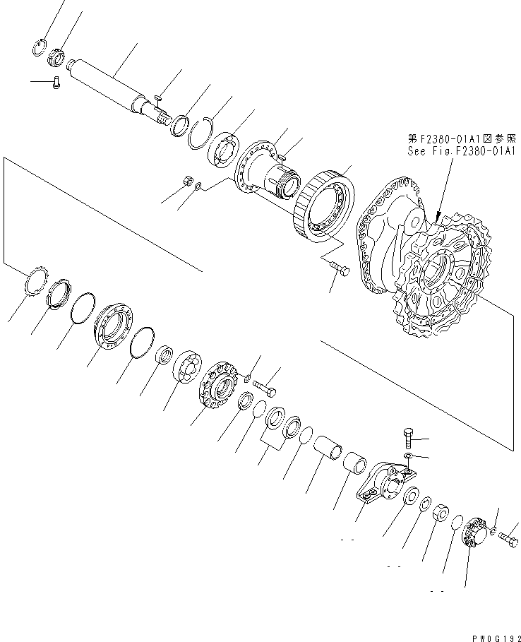 Ступица 134-27-11110 KOMATSU