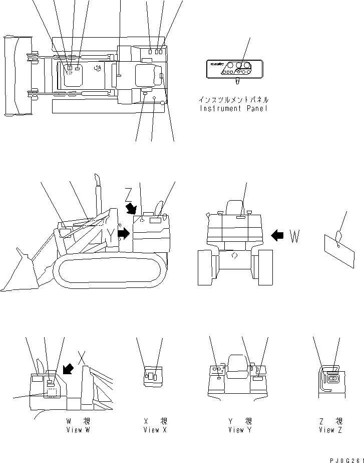 Табличка смазки 113-98-51181 KOMATSU
