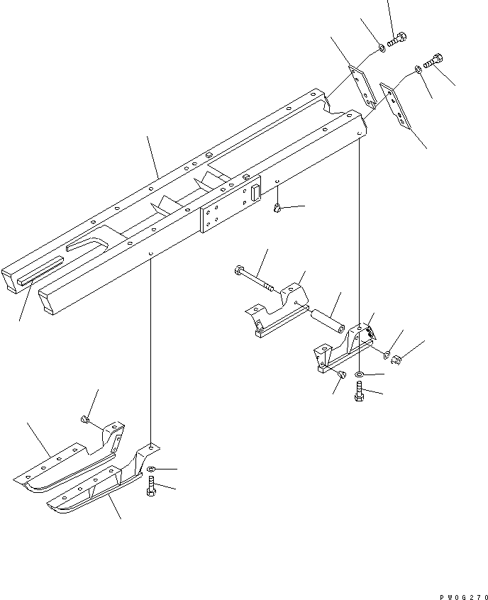 FRAME,TRACK¤ L.H. 11G-30-41111 KOMATSU