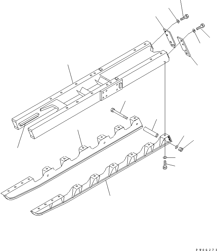 T.FRAME L.H G. X22-0031370 KOMATSU