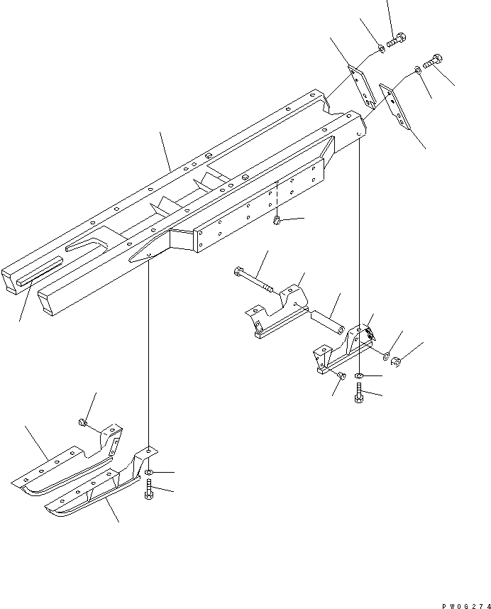 FRAME,TRACK, L.H. 11G-30-49112 KOMATSU