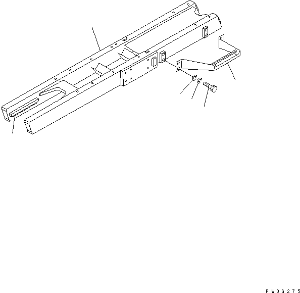 Подножка 11G-B74-4150 KOMATSU