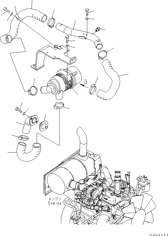 AIR INTAKE ASS'Y 21W-01-44200 KOMATSU