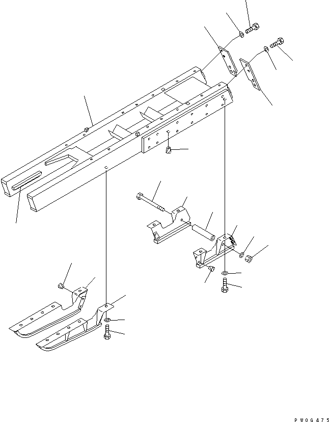 FRAME,TRACK, R.H. 114-30-49162 KOMATSU