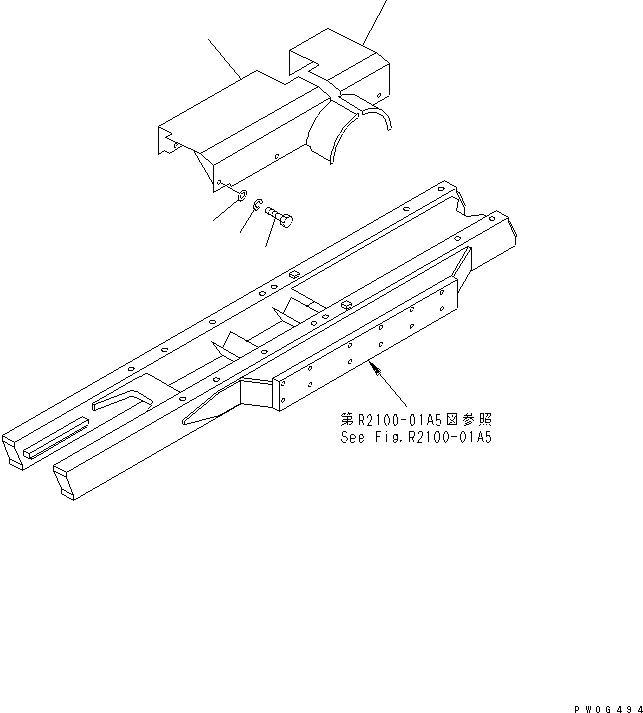 Крышка правая 11G-X16-3140 KOMATSU
