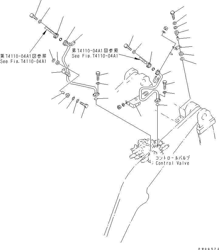 Трубка правая 424-877-3171 KOMATSU