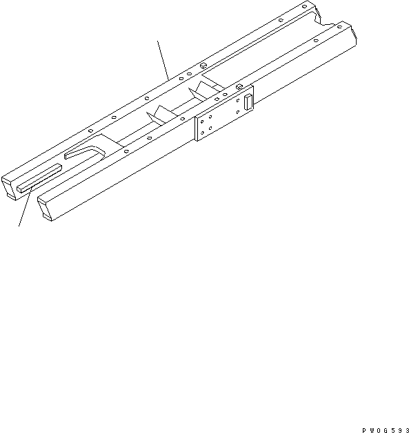 FRAME,TRACK¤ L.H. 11G-C70-4110 KOMATSU